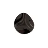 Amalia Hook - Black chrome Round Small