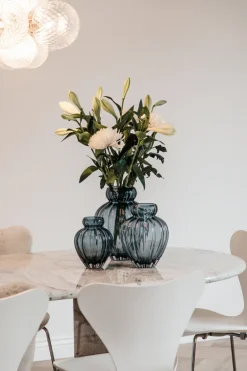 Audrey Vase - Petrol blue Small