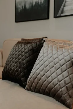 Daytona Pillow - Grey/brown Square