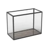Herringbone Lantern - Bronze Mirror, Black Frame Long (30*20*40)