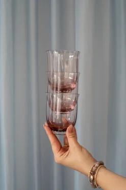 Lina Drinking Glass - Rose
