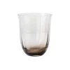 Lina Drinking Glass - Smokey brown
