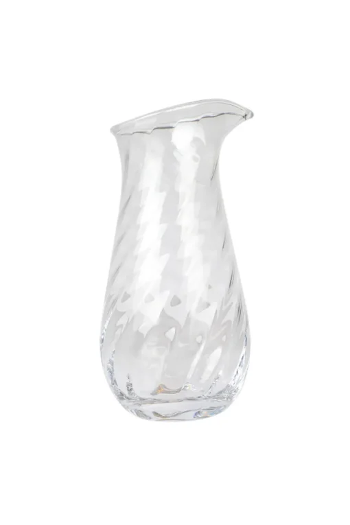 Meadow Pitcher No. 2 - Swirl - cylinder - Clear