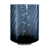 Meadow Swirl Cylinder vase (w. foot) - Blue