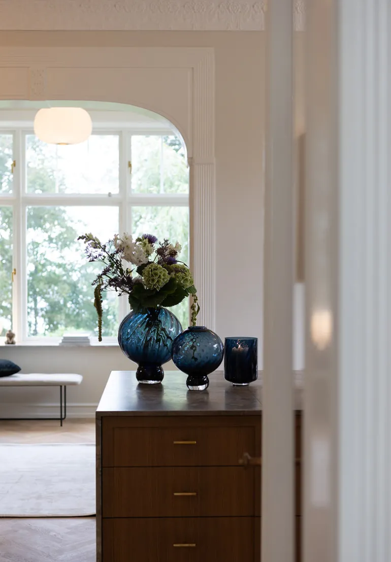 Meadow Swirl Vase - Blue Large