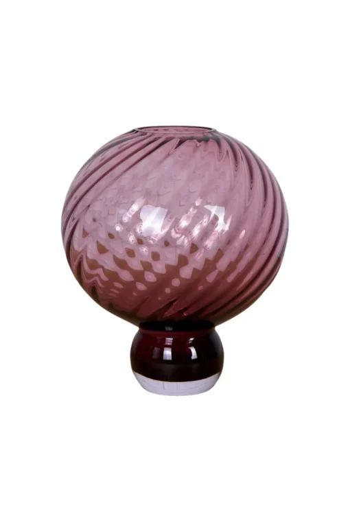 Meadow Swirl Vase - Plum Medium