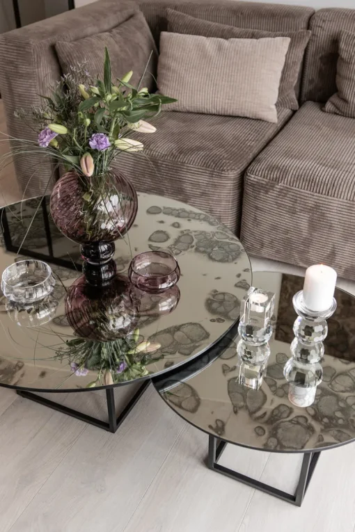 Shade Coffee Table - Silver Antique Small