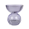 Shadow Square Candle Holder - Light Blue Purple