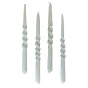 The Curly Candle Collection - Packed with 4 Pieces per box - Essential Emerald Middle Curled