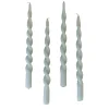 The Curly Candle Collection - Packed with 4 Pieces per box - Essential Emerald Fully Curled
