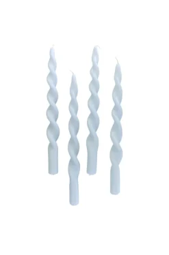 The Curly Candle Collection - Packed with 4 Pieces per box - Mighty Blue Fully Curled