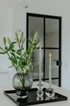 The Curly Candle Collection - Packed with 4 Pieces per box - Essential Emerald Middle Curled