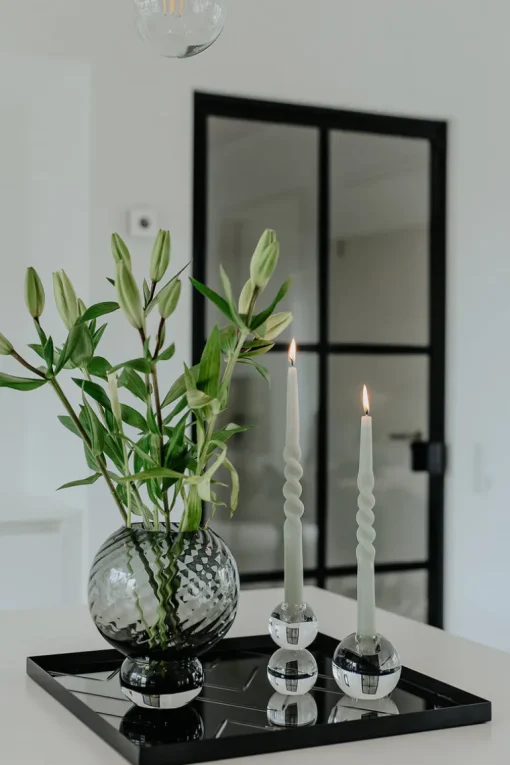 The Curly Candle Collection - Packed with 4 Pieces per box - Essential Emerald Middle Curled
