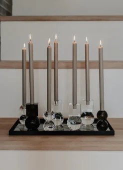 The Extravagant Candle - Nordic Swan Ecolabel - 8 Pieces - Thunder Grey