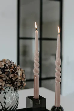 The Glossy Candle Collection - Packed with 4 pieces per box - Blossom Blush Middle Curled