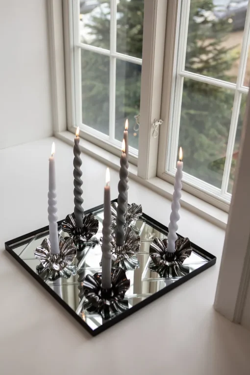 The Herringbone Tray - Clear Square