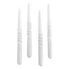 The Pearl Candle Collection - Packed with 4 Pieces per box - White Pearl Middle Curled