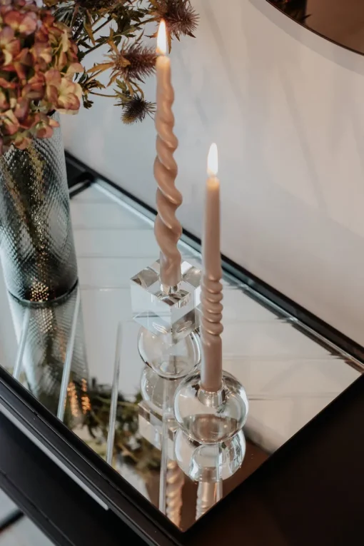 The Pearl Candle Collection - Packed with 4 Pieces per box - French Pearl Middle Curled